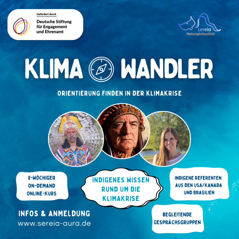 Klimawandler Kostenloser Onlinekurs zum Klimawandel und den Botschaften und Prophezeiungen indigener Völker zur sozial-ökologischen Transformation.